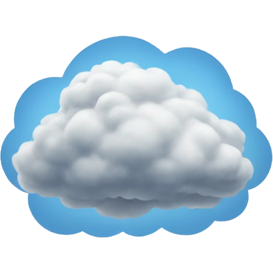 a normal cloud  emoji