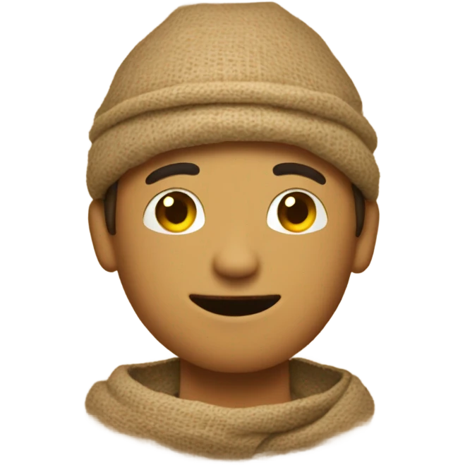 Guy wearing a burlap sack  emoji