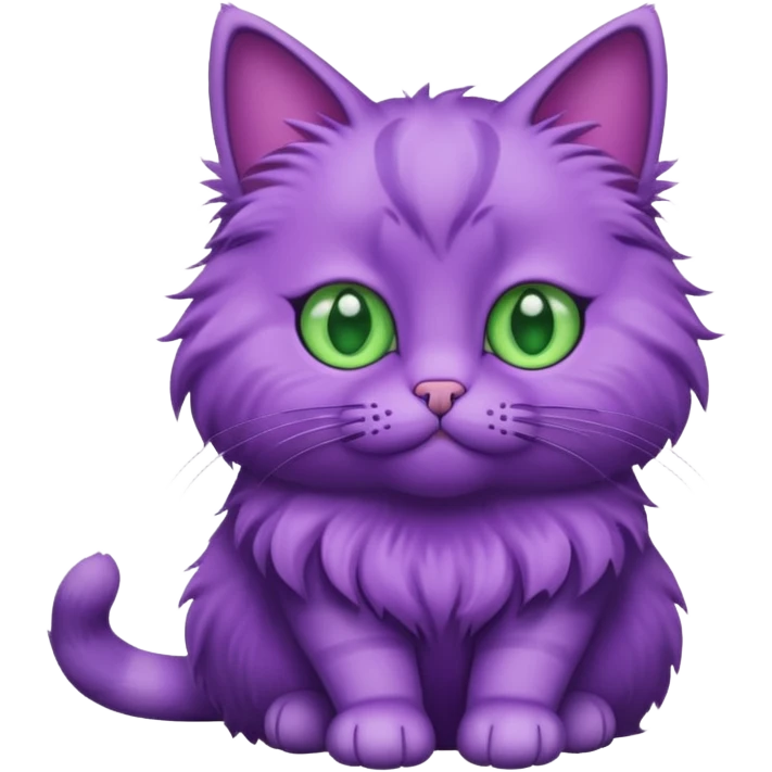 a purple cat emoji