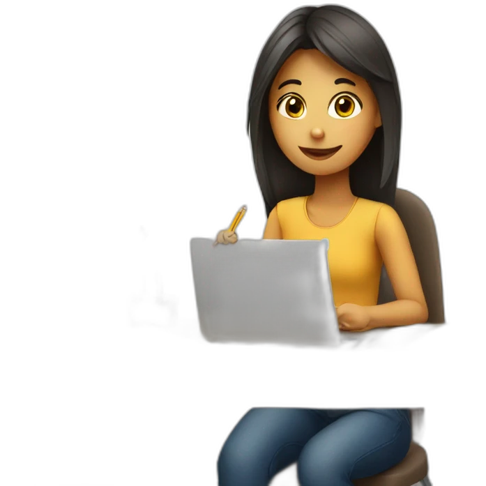 girl studying emoji