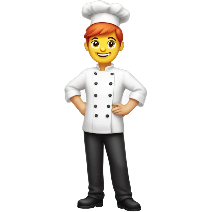 short red haired chef emoji