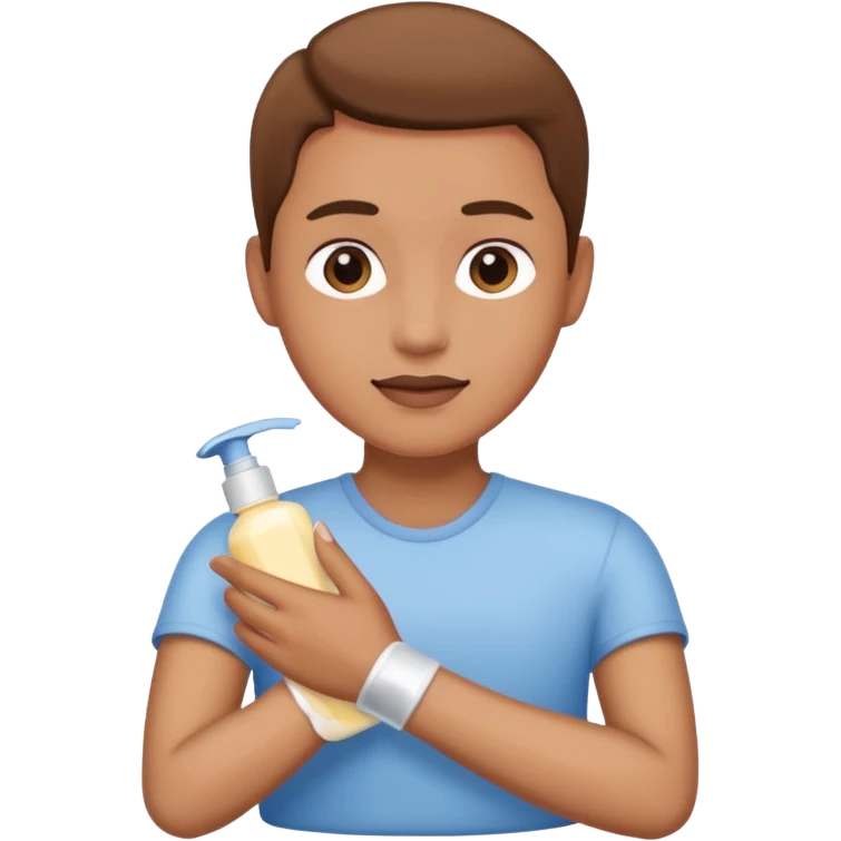 patient taking care of himself emoji