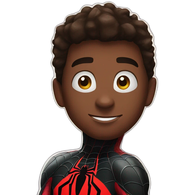 Spiderman miles morales emoji