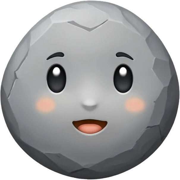 cute rock emoji