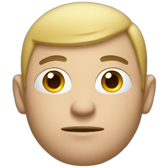 A man thinking  emoji