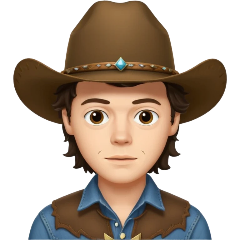 Harry styles in a cowboy hat emoji