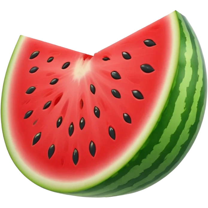 slice of watermelon, juicy and fresh emoji
