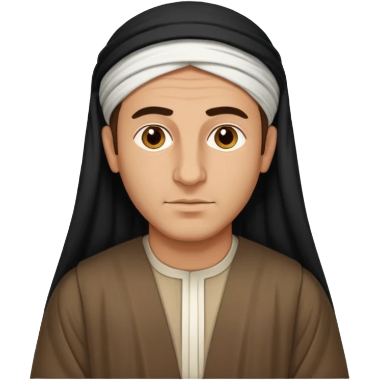 Portrait of a male Iraqi civilian with a neutral expression 1980 emoji