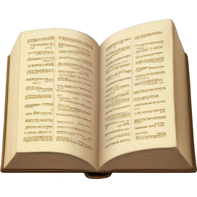 Bible, open book emoji