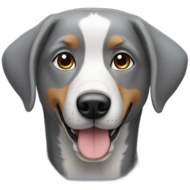 chien gris emoji