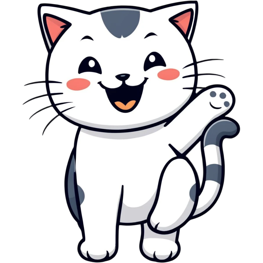 Cat laughing  emoji