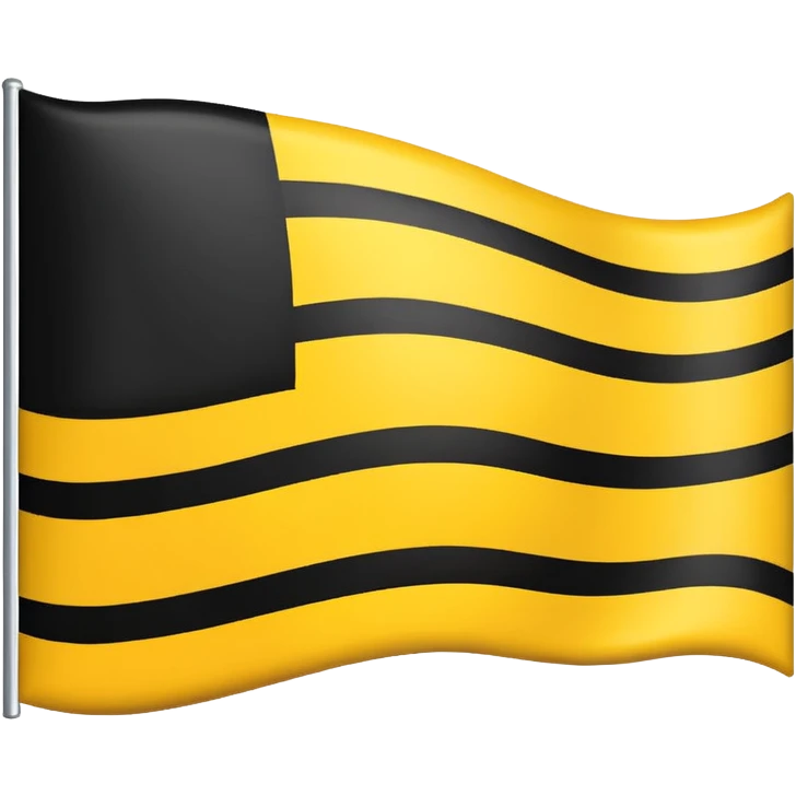 A flag emoji similar to German flag but replace color red with white emoji