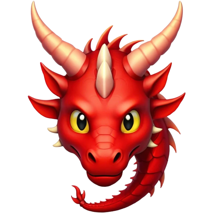 red dragon with horns emoji