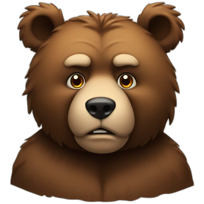Arrogant bear emoji