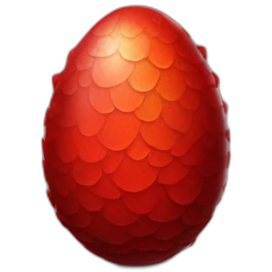Dragon red egg emoji