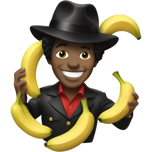 Micheal Jackson with bananas emoji
