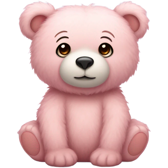 light pink bear  emoji