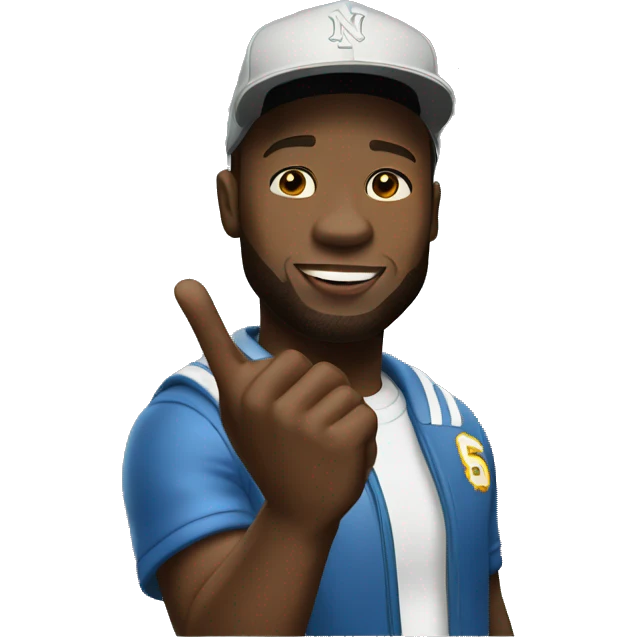 50 cent raising his hand emoji