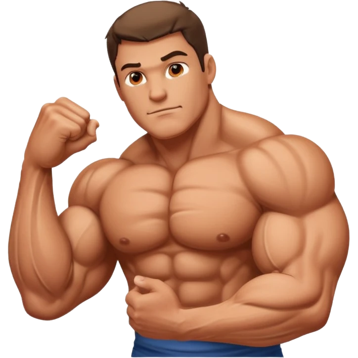 big muscular man arm emoji