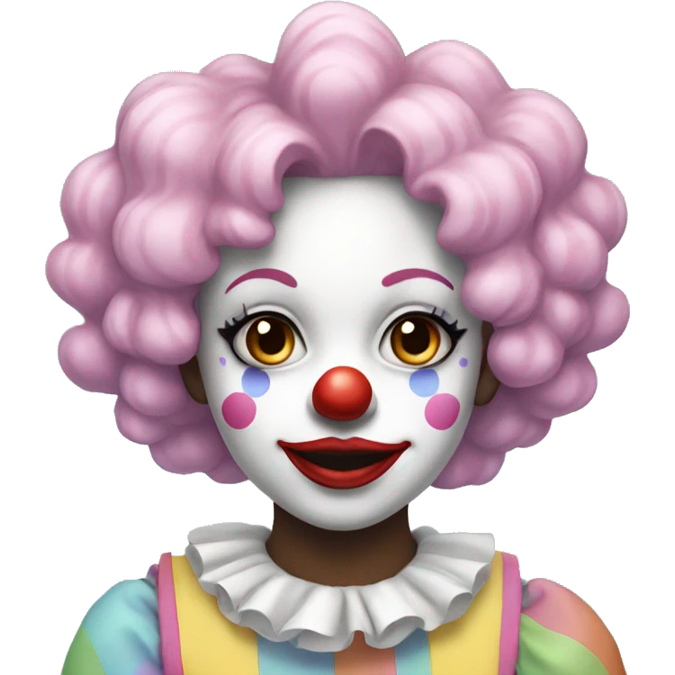 Pastel clown girl  emoji