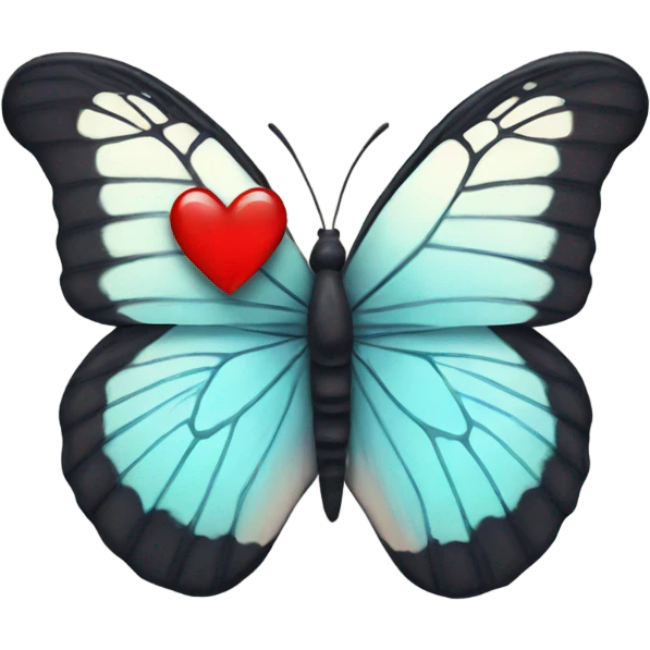 butterfly with broken heart emoji