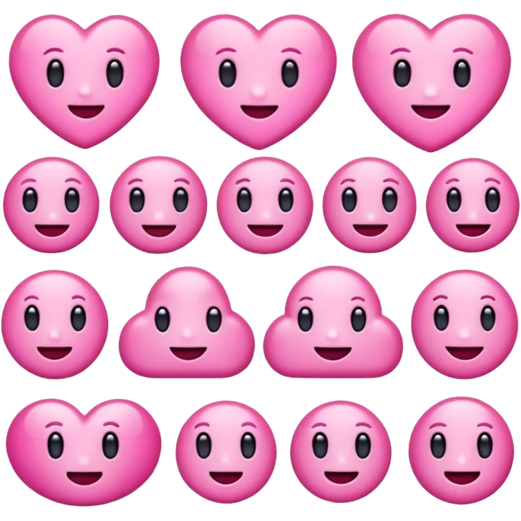 Pink emojis emoji
