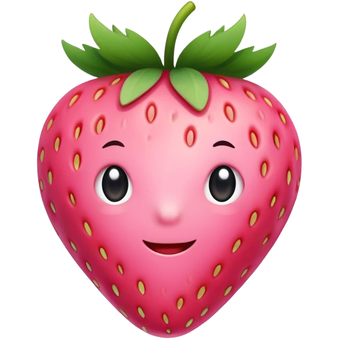 Cute pink strawberry cutcore style emoji