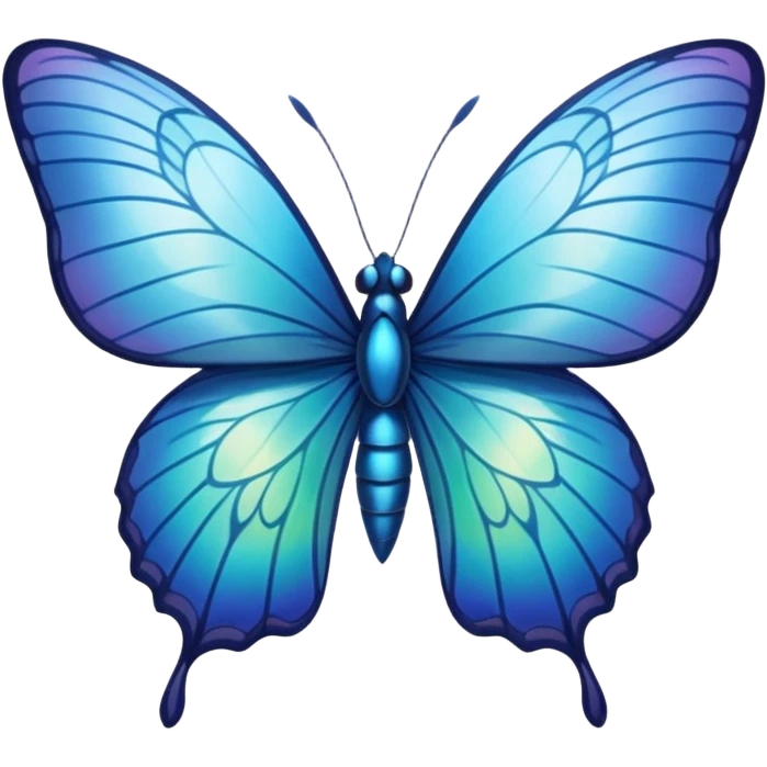Mariposa azul emoji
