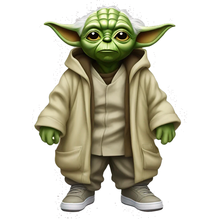 yoda in air jordan  emoji