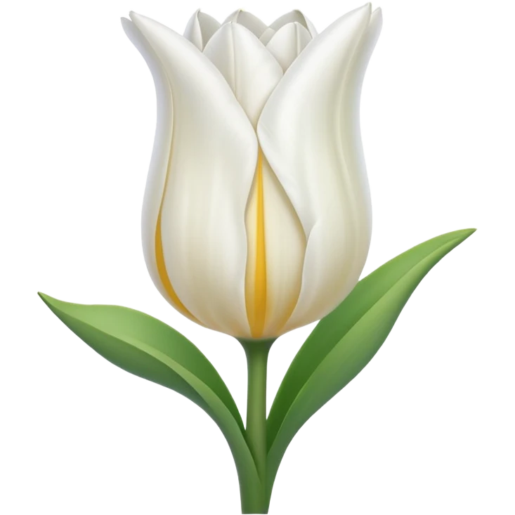 white tulip emoji