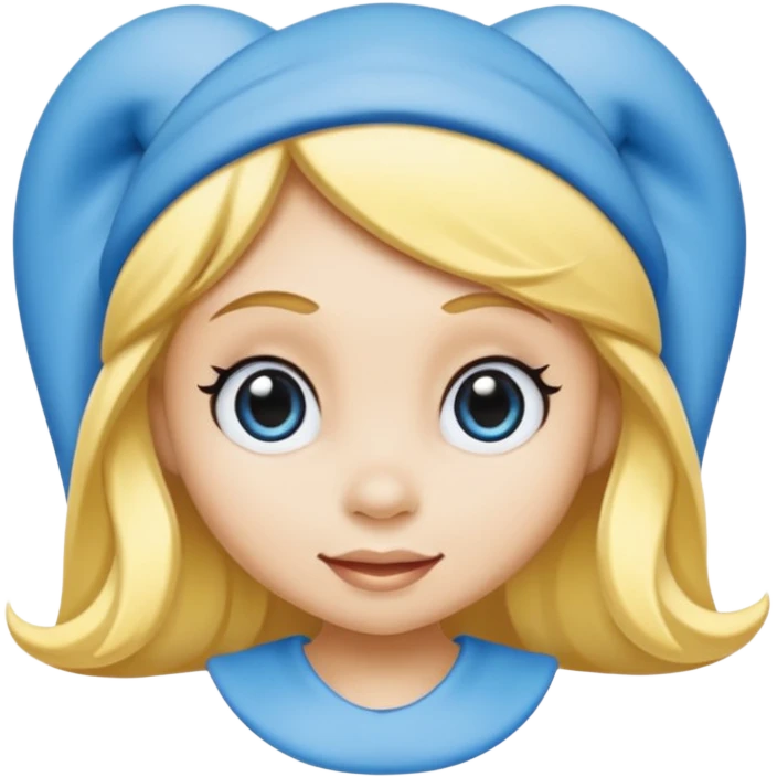 Smurfette emoji