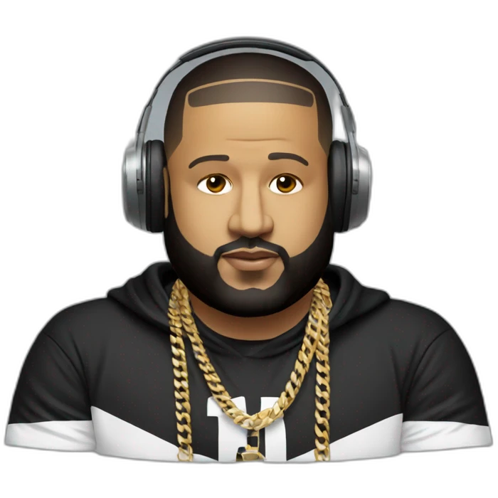 DJ Khaled with headset on emoji