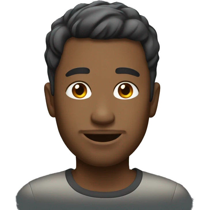 swarthy man with a short haircut emoji