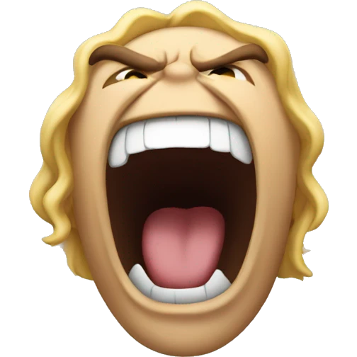 Person roaring  emoji