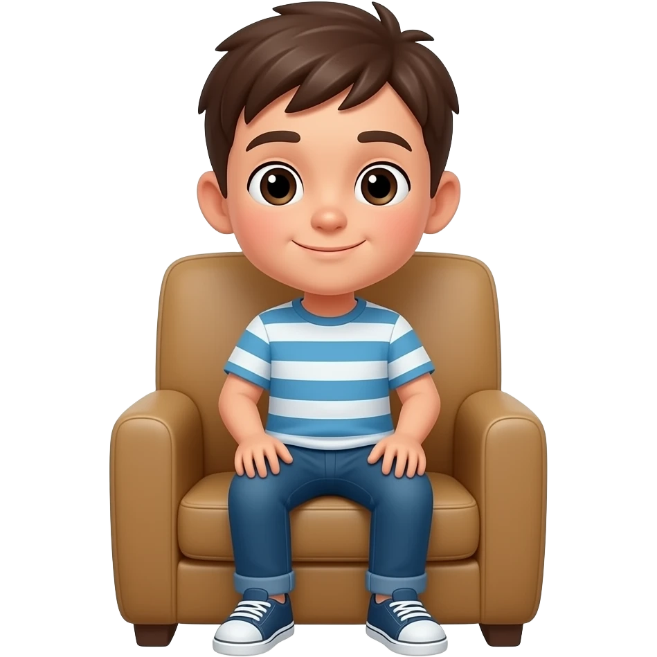 Chico sentado en silla emoji