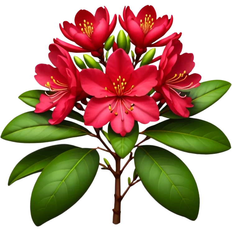Red rododendron emoji