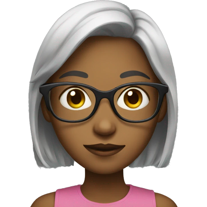 Girl with glasses  emoji