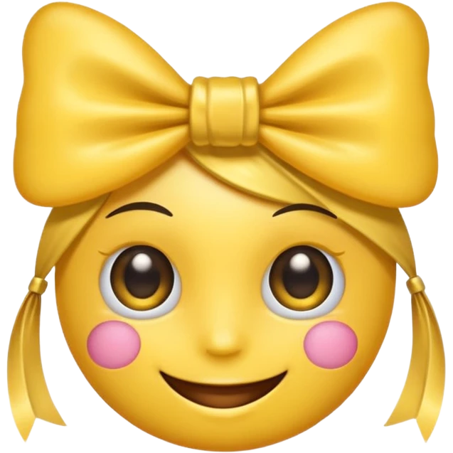 Make a emoji whit lashes and a bow emoji