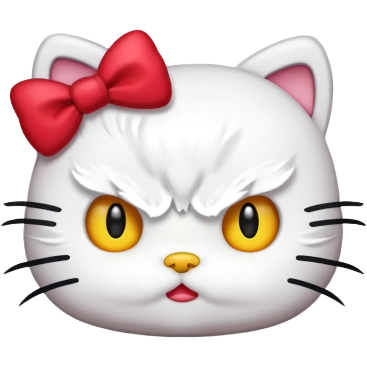 Angry hello kitty  emoji