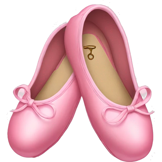 Pink Ballet shoes  emoji