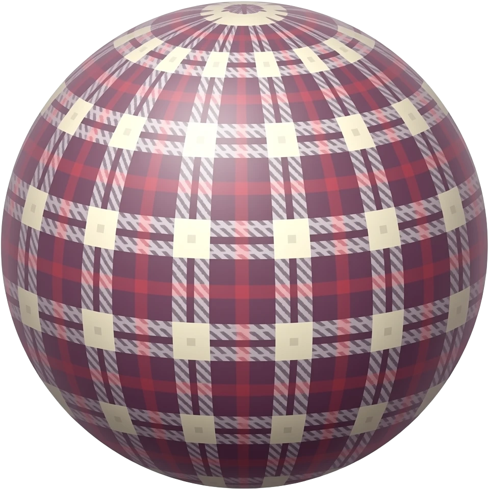Crée 1 emoji iOS 18 représentant un univers cosy et esthétique de créatrice.Éléments : plaid. l'ensemble est isolée sur un fond blanc. emoji