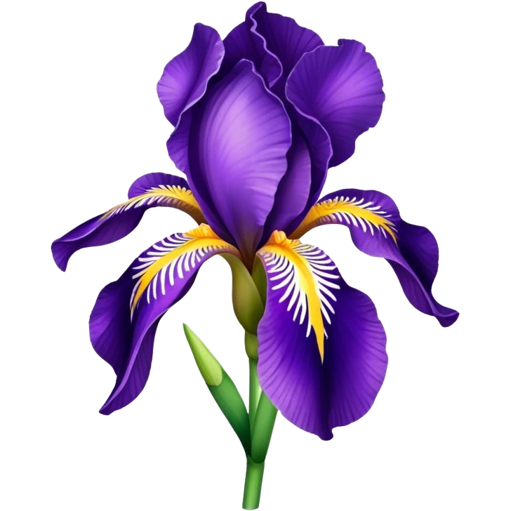 Purple iris emoji
