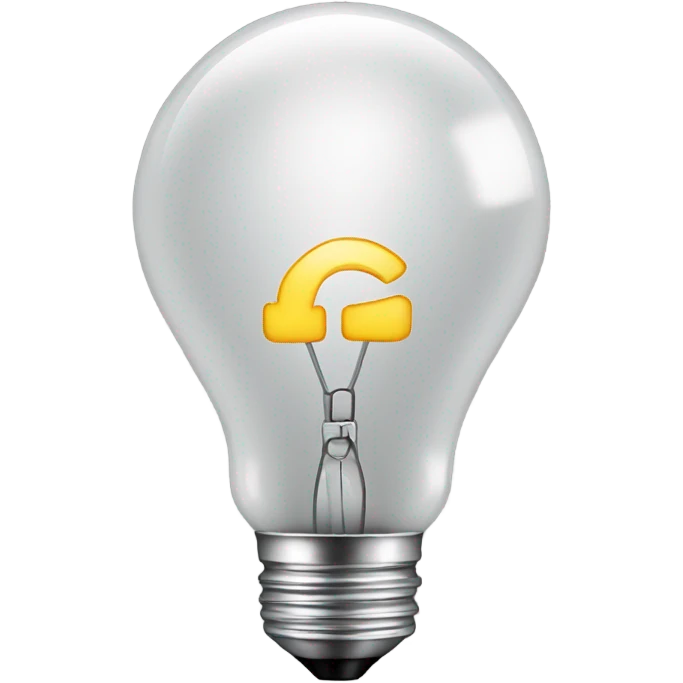lightbulb euro emoji