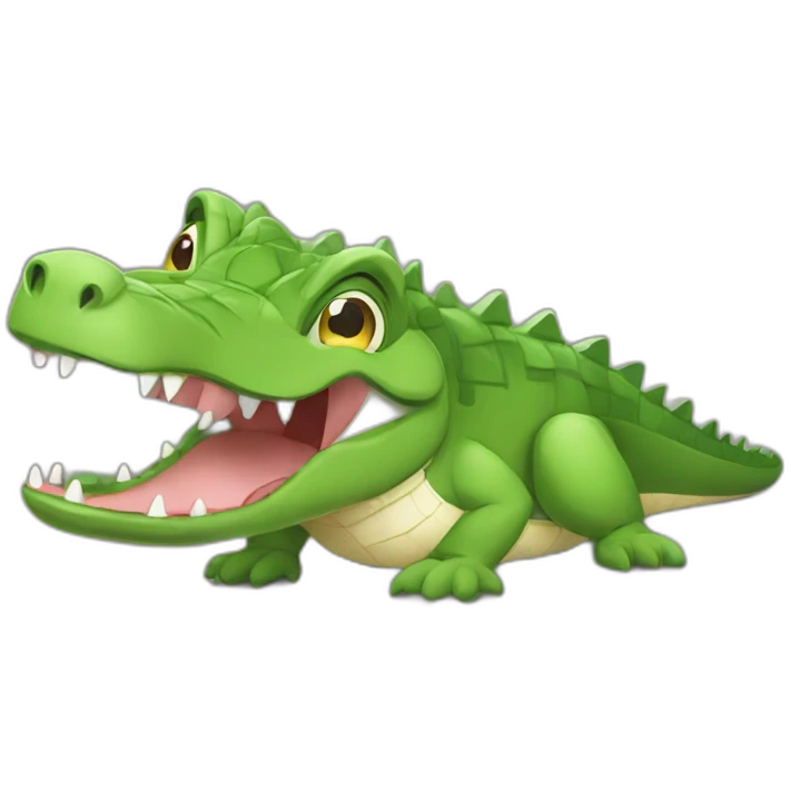 alligator and a gir; emoji