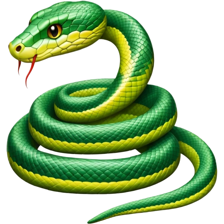 coiled snake reptile emoji