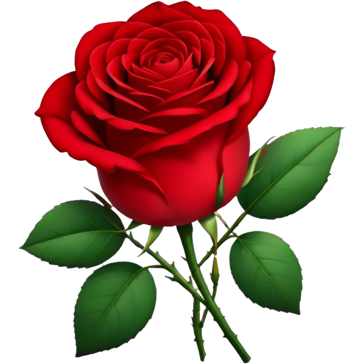 Red rose emoji