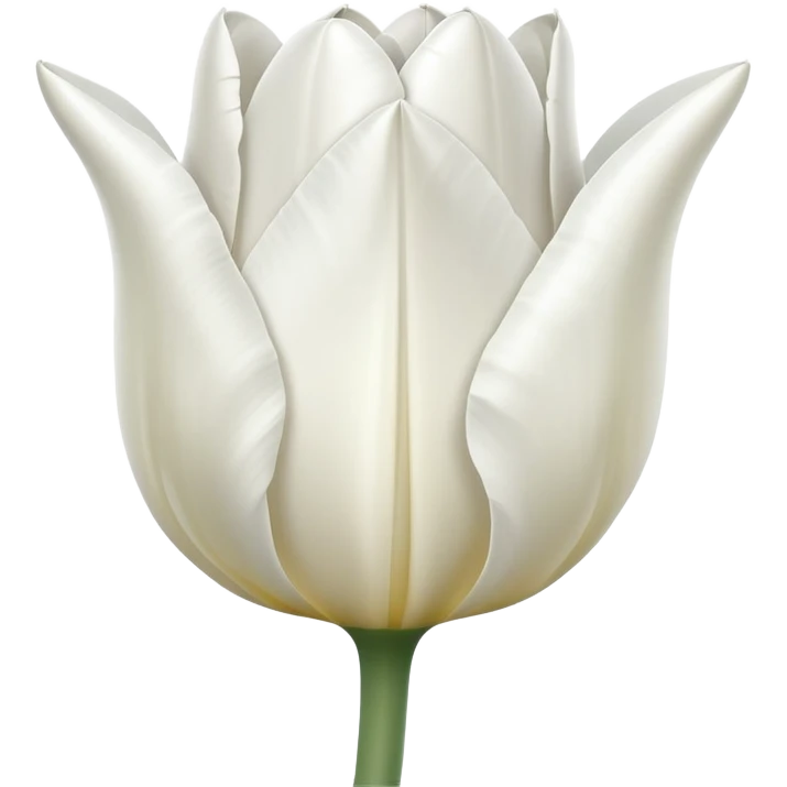white tulip emoji