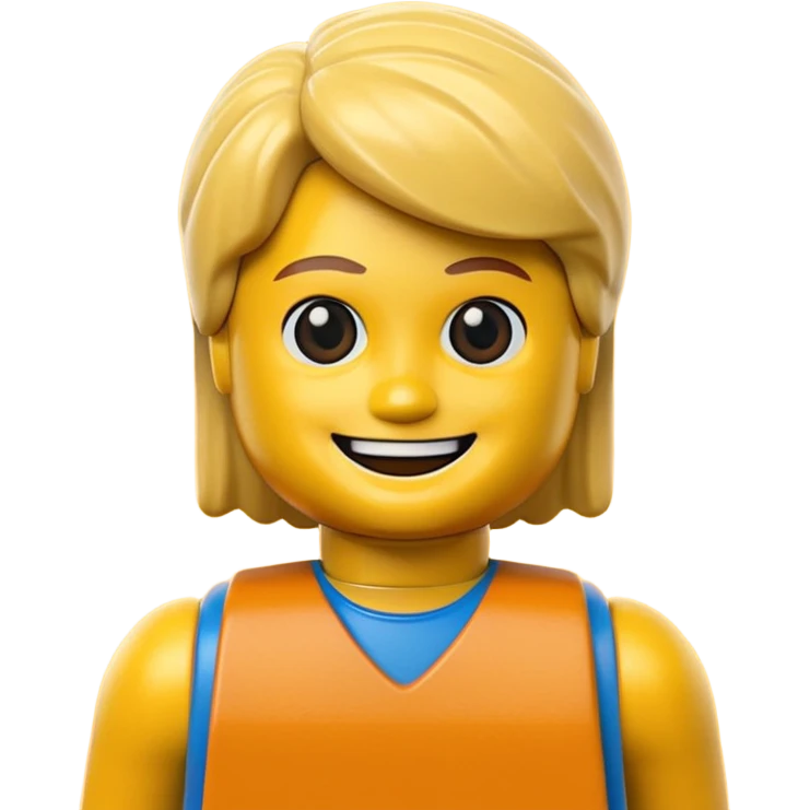 Boneco de Lego emoji