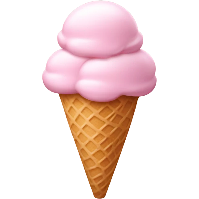 light pink ice cream emoji