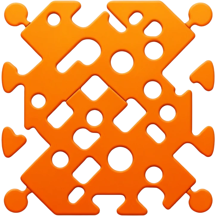orange puzzle emoji